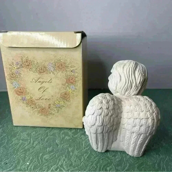 RUSS  Berrie Angels Of Love “Angel W Lamb” 5inch  CHERUB FIGURE (#15735) - Picture 3 of 8